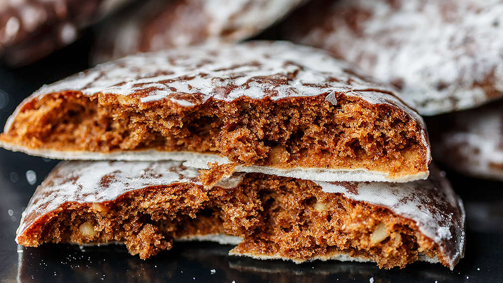 Lebkuchen mit Zuckerglasur