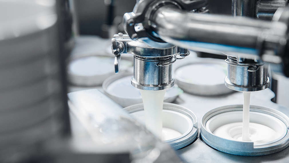 Verarbeitungsprozess in einer Molkerei