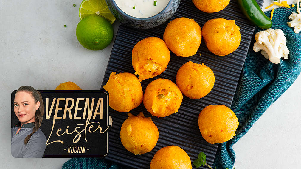 Scharfe Blumenkohl-Käse-Nuggets