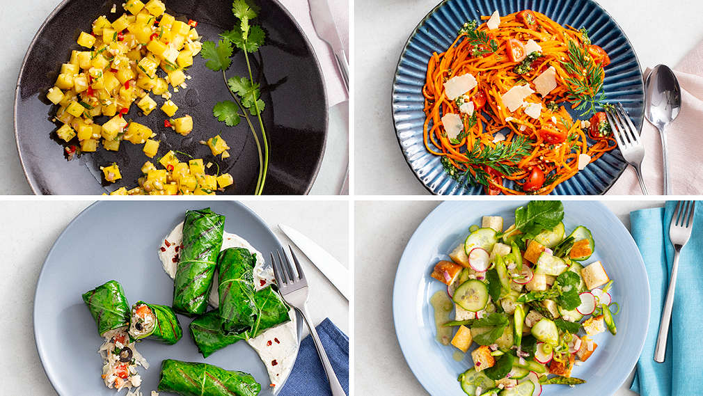 Abbildung verschiedener Gerichte