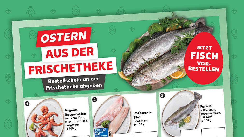 Abbildung: Vorbestellhandzettel für Fisch
