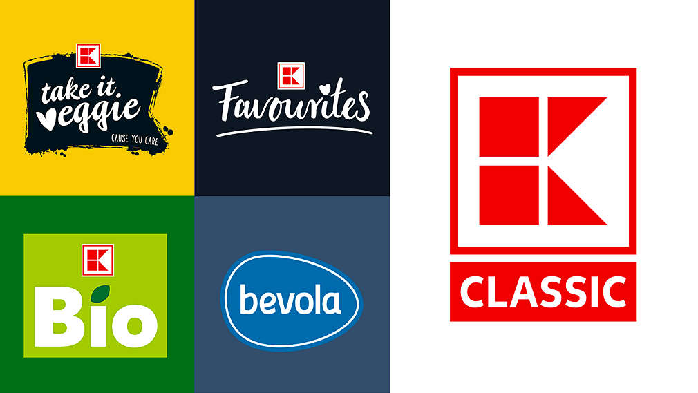 Logos der verschiedenen Kaufland-Eigenmarken