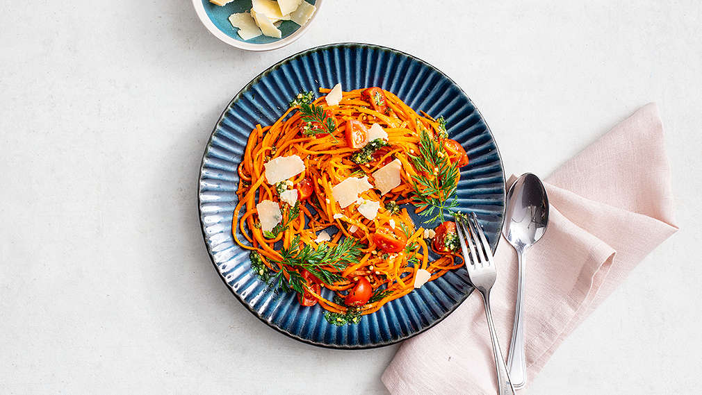 morcov, morcovi, spaghete morcovi, pesto