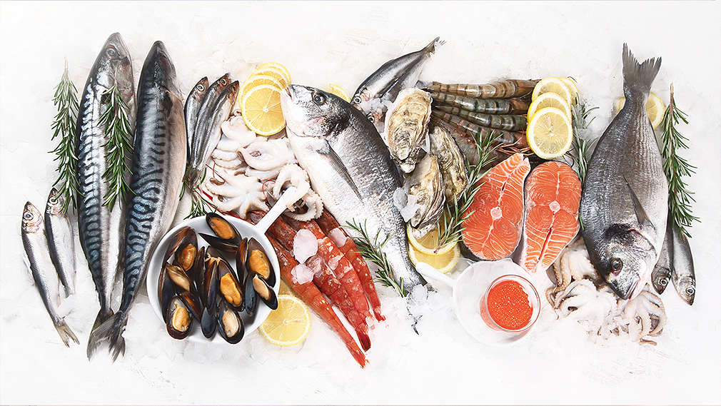 Детайлно изображение на прясна риба