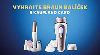 Vyhrajte Braun balíček s Kaufland Card: Braun IPL Skin i·expert PL7321 + Braun FaceSpa Pro 912