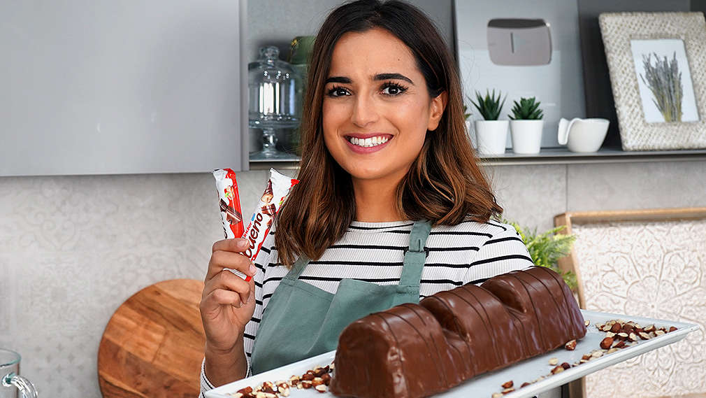 Abbildung eines XXL-Buenos, daneben Kiki