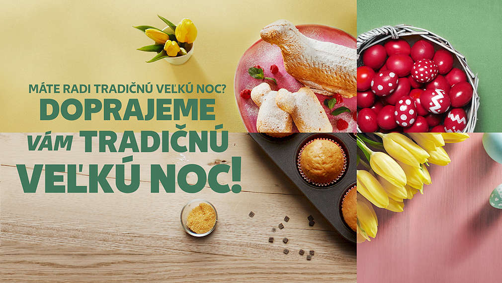 Obrázok srdca zloženého z veľkonočných motívov