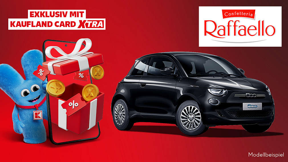 Beispielhafte Abbildung des Gewinns; Logo Raffaello