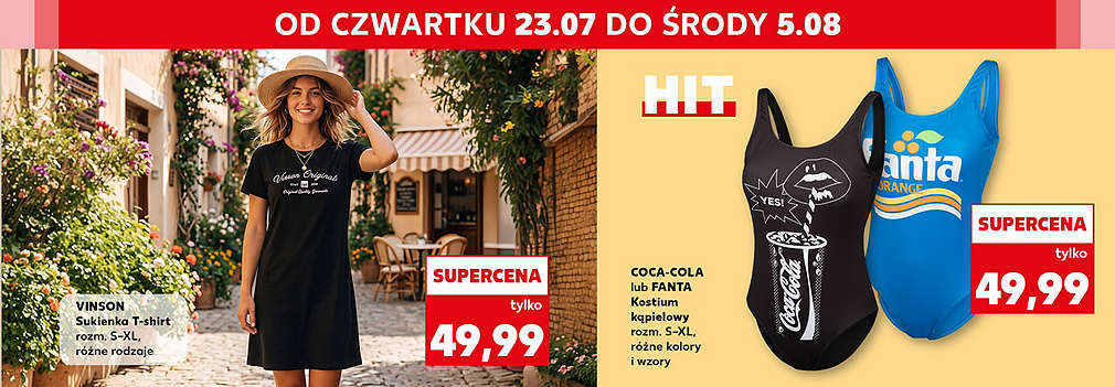 sukienka T-shirt i kostium kąpielowy
