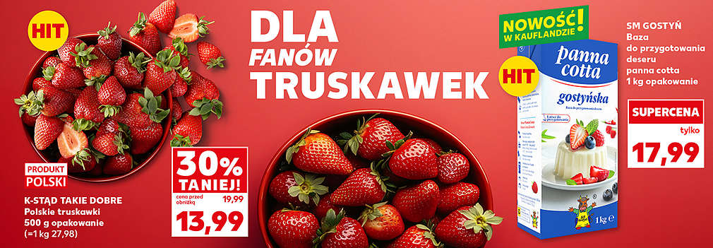 truskawki i panna cotta