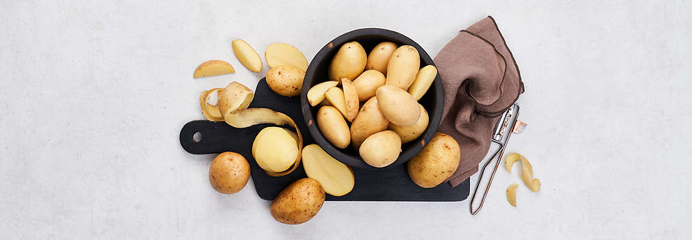 Abbildung frischer Kartoffeln