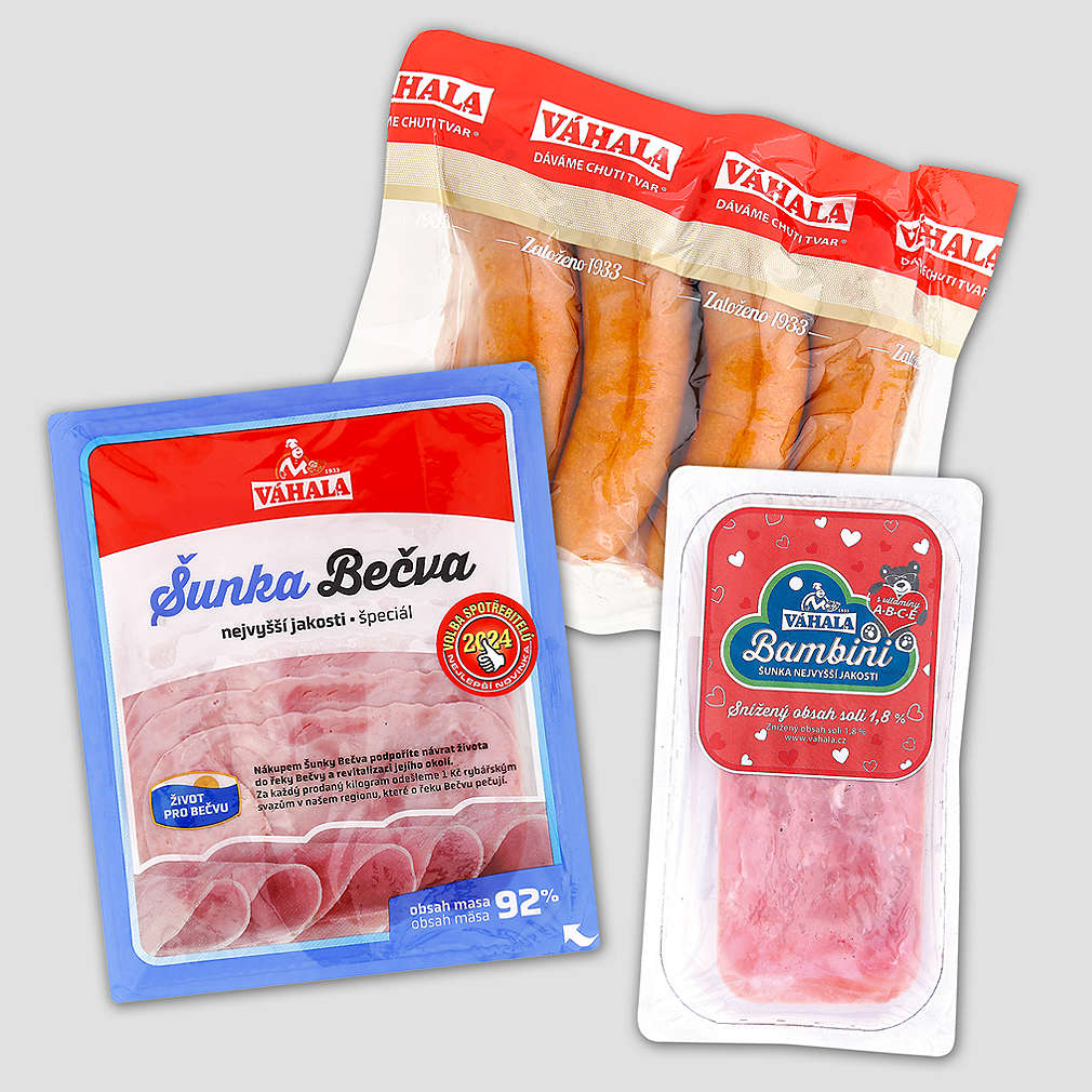 Balené produkty od dodavatele Váhala