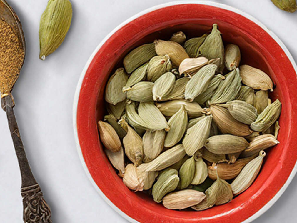 Детайлно изображение на кардамон