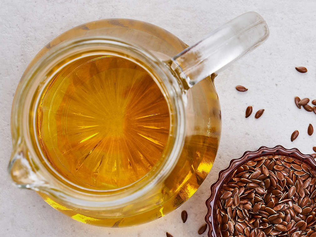 Leinöl in der Detailansicht