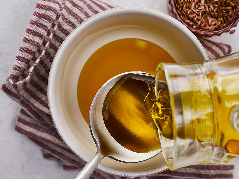 Leinöl in der Detailansicht