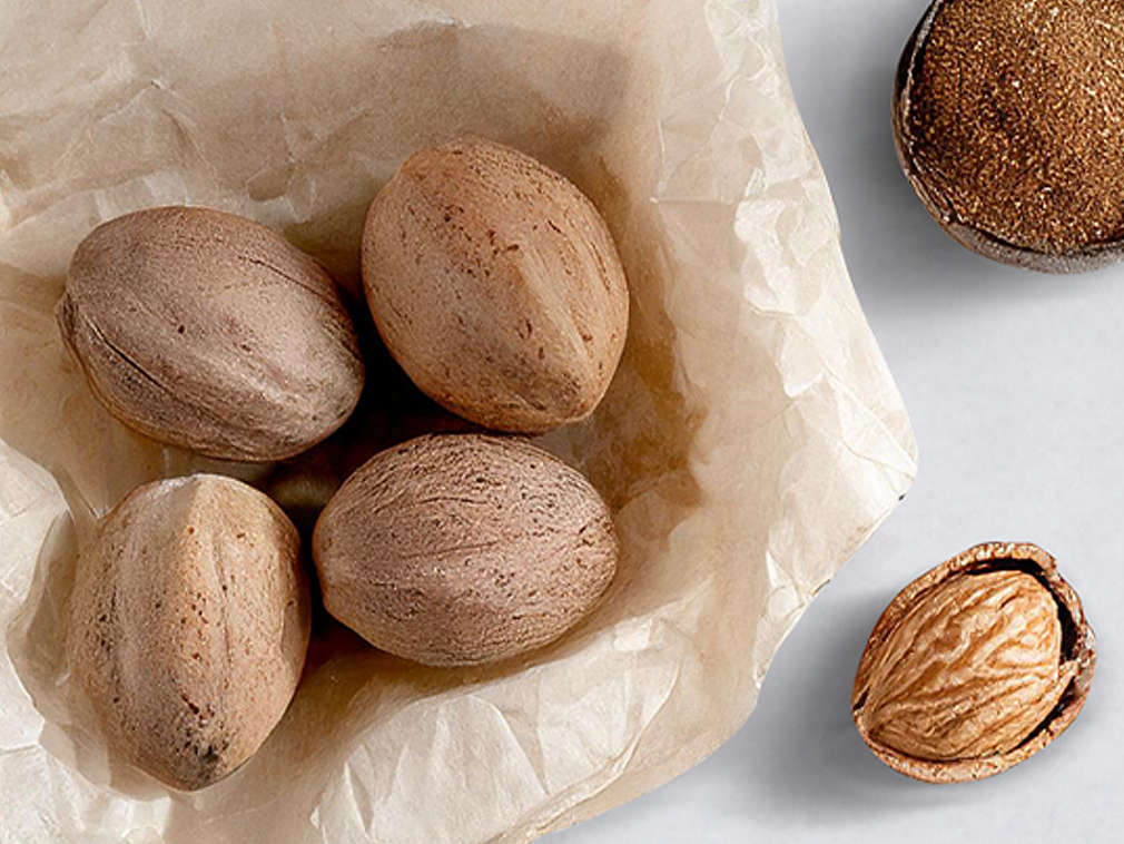 Gałka muszkatołowa w ujęciu szczegółowym