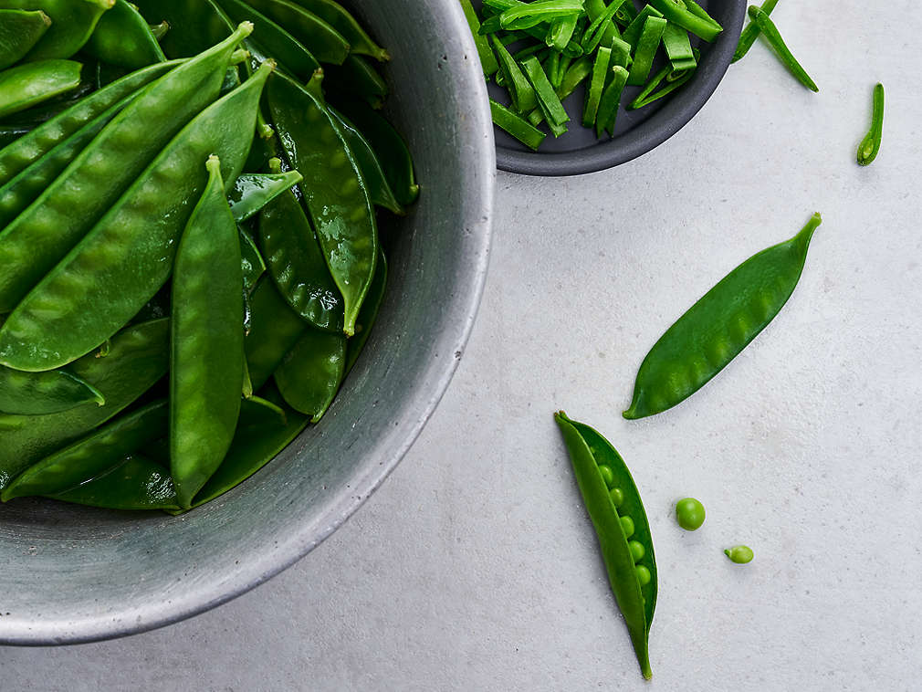 Mazăre proaspătă în detaliu