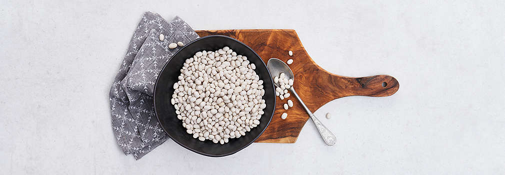 Obrázek čerstvých bílých fazolí
