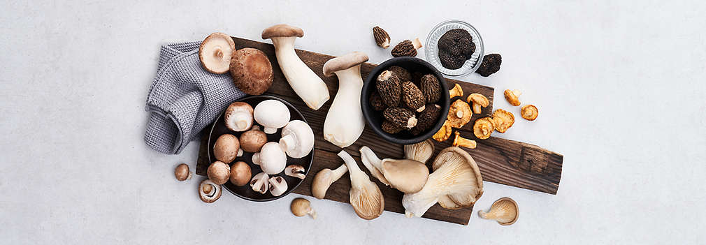 Изображение со свежими грибами