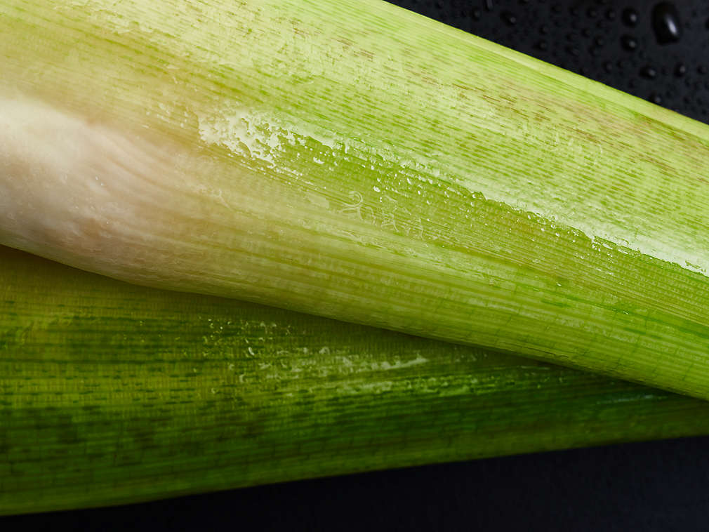 Muguri de bambus proaspeți în detaliu