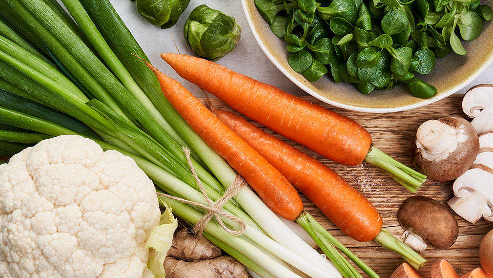 Abbildung verschiedener Gemüsesorten