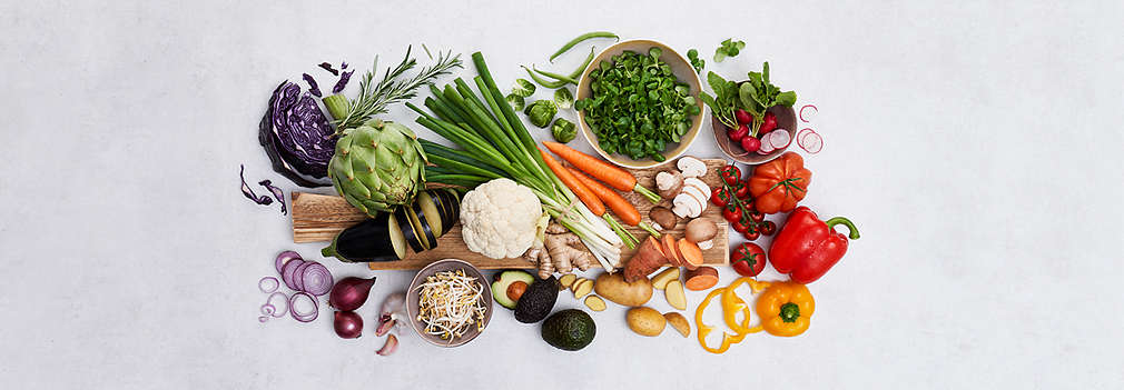 Slika svježih sorti povrća