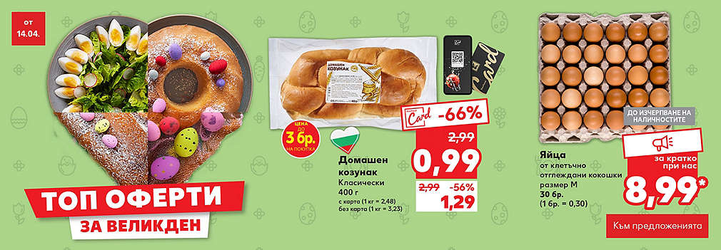 Kaufland: Топ оферти за Великден