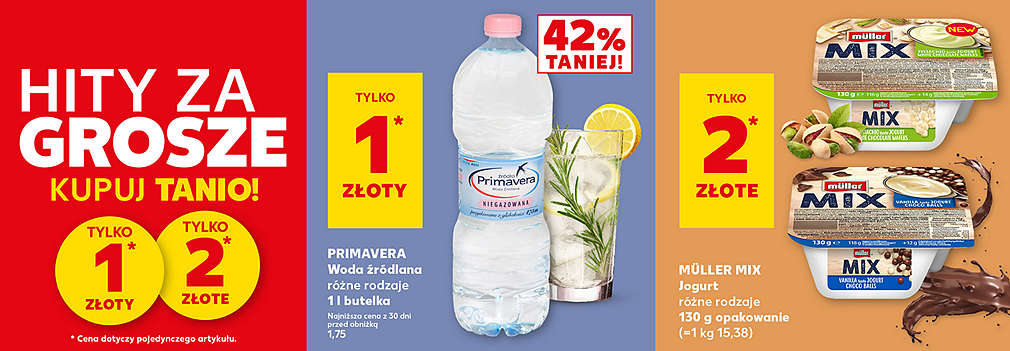 woda mineralna i jogurt