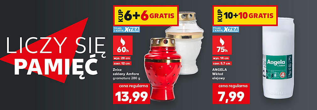 znicze i wkłady do zniczów